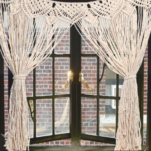 Large Macrame Wall Hanging Door Window Curtain Wedding Backdrop Tapestry Gift