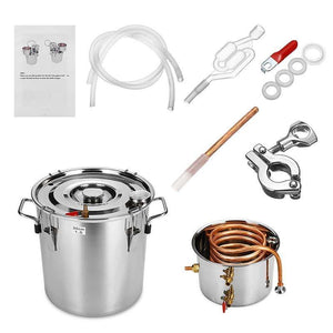 5 Gal Home Alcohol Distiller Moonshine Stainless Steel Water Alcohol Oil Brew Kit