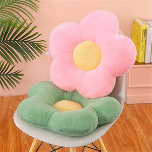 Cute Flower Shape Plush Seating Chair Cushion