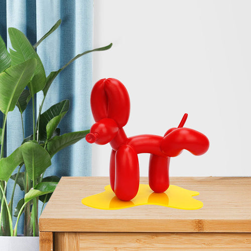 ArtZ® Balloon Dog Doing Number One Sculpture