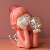 Jolie fille lampe