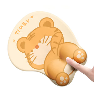 Cute Tiger Mouse Pad And Keyboard Wrist Rest