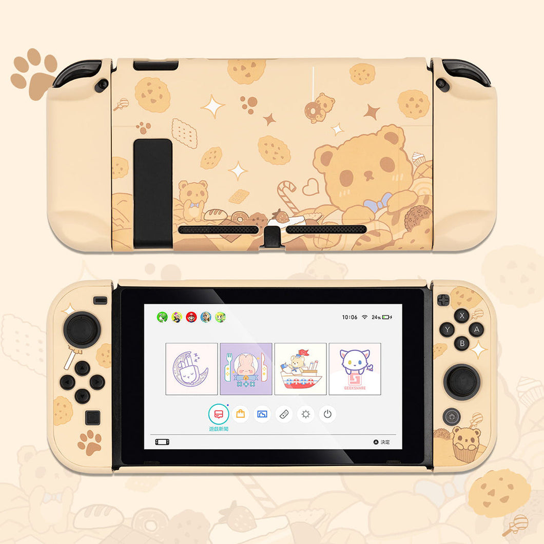 Simpatico orsetto a forma di cartone animato per Nintendo Switch