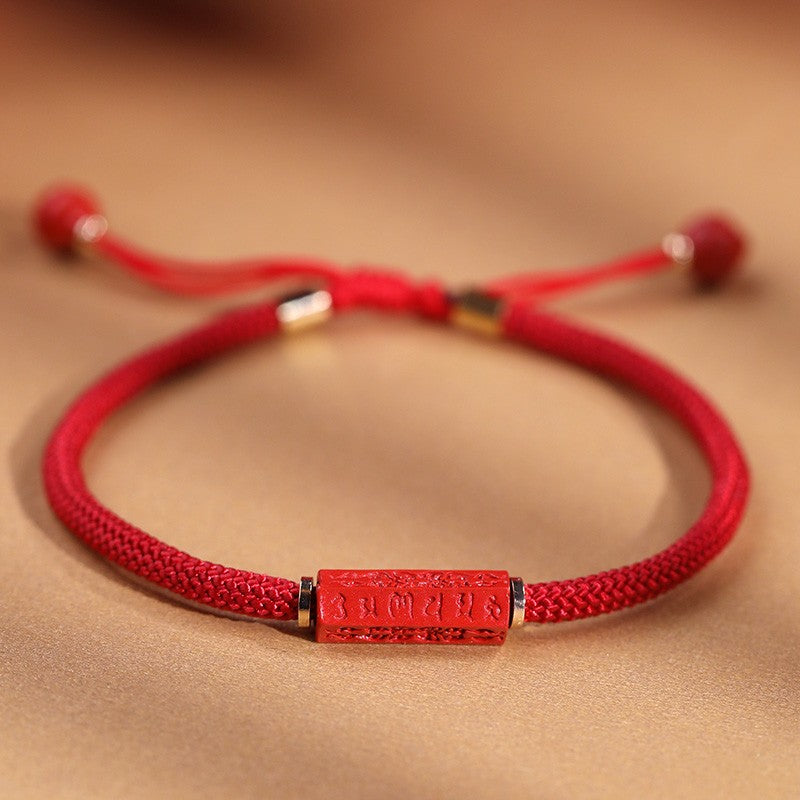Potala Palace cinnabar bracelet with six words of truth bracelet