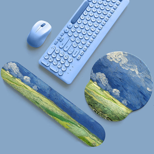 Ölgemälde Mousepad Armschiene und Tastatur-Handballenauflage
