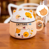 Cuenco de cerámica lindo gatito