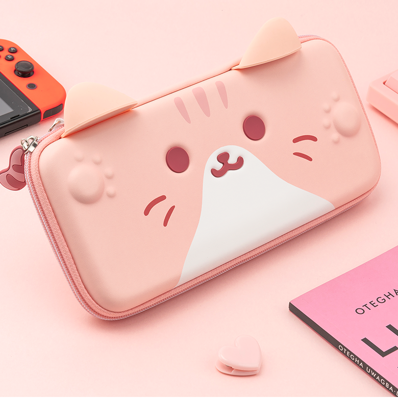 Corgi and Cat Ears Nintendo Switch Protective Case Cover