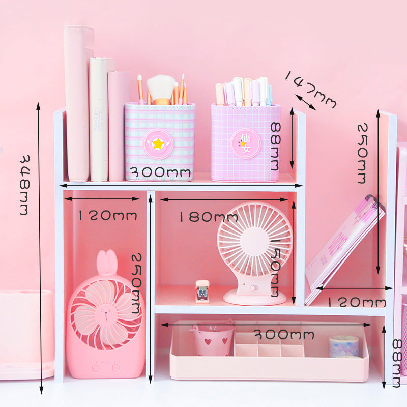 Sweet Pink Irregular Desk Organizer