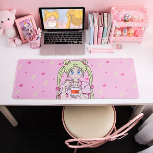 Tapis de souris allongé Sailor Moon et Cardcaptor Sakura