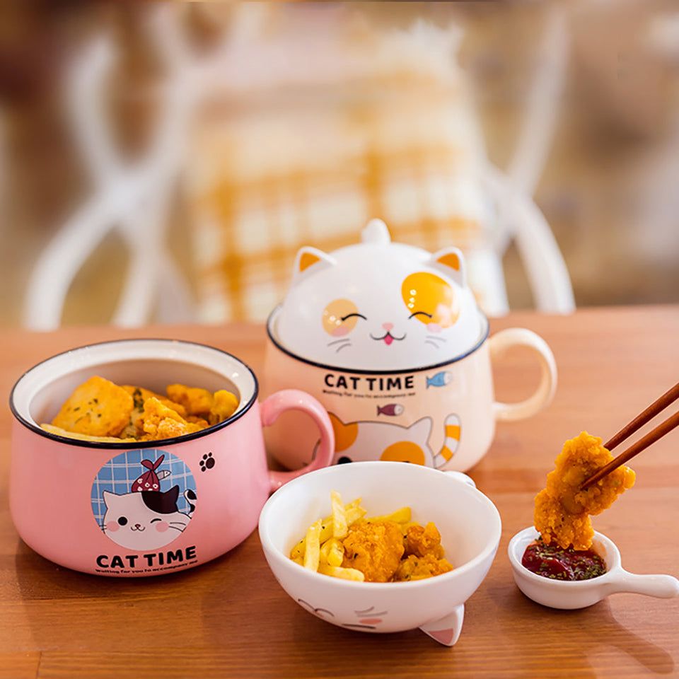 Ciotola in ceramica con simpatico gattino