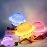 Farbwechselnde Saturnlampe