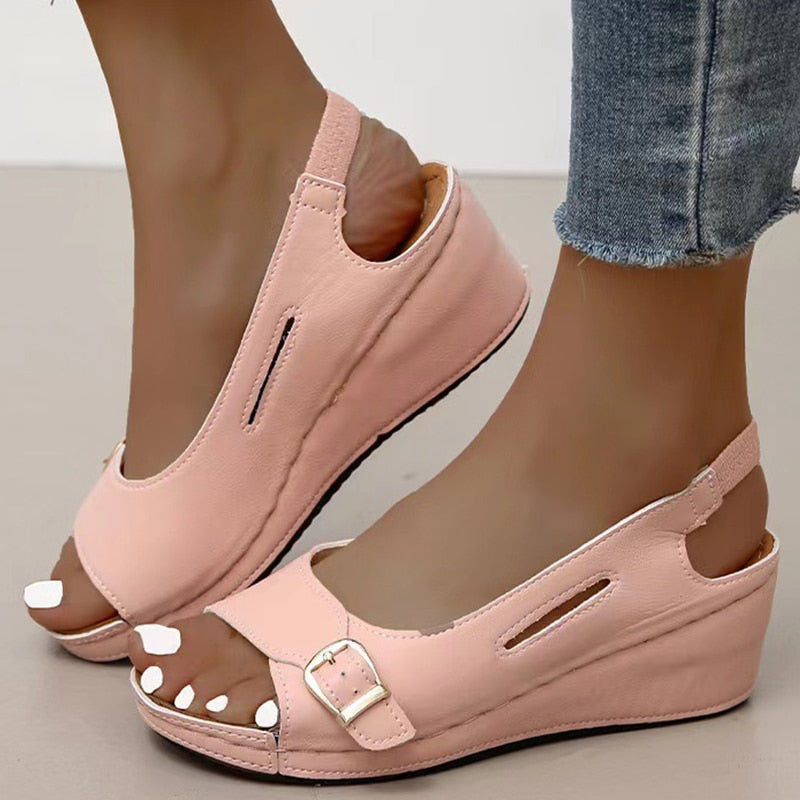 Wenkouban, Sandalias de Mujer, verano 2023, Sandalias de tacón para Mujer, zapatos de cuña elegantes para Mujer, calzado de verano, zapatos de tacón para Mujer, tacón de cuña