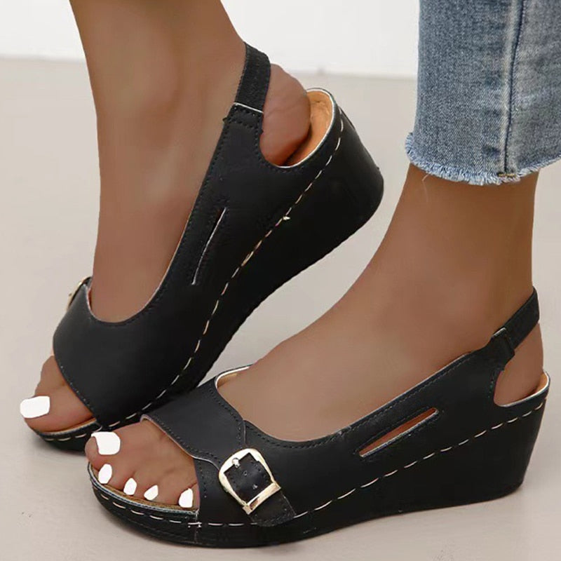 Wenkouban, Sandalias de Mujer, verano 2023, Sandalias de tacón para Mujer, zapatos de cuña elegantes para Mujer, calzado de verano, zapatos de tacón para Mujer, tacón de cuña