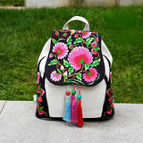 New Joker Canvas Backpack Female Simple Embroidery  Backpack