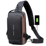 USB Anti Theft Charging Shoulder Bag