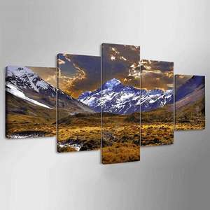 5  Cascade Lateau And Dusk  Canvas Wall Painting Picture Home Decoration Without Frame Including Ins