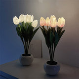 Luz de noche de tulipán