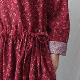 Autumn Retro Cotton Long-sleeved Floral Dress