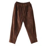 Autumn Vintage Chenille Patchwork Harem Pants