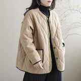 Autumn Winter Cotton Padded Casual Fashion Coat