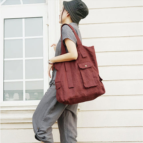 Large Casual Simple Style Women Backpack Shoulder Bag
