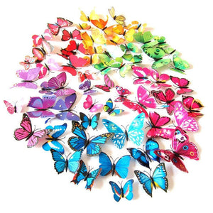 12pcs 3D Butterfly Design Decal Art Wall Stickers Room ations Home