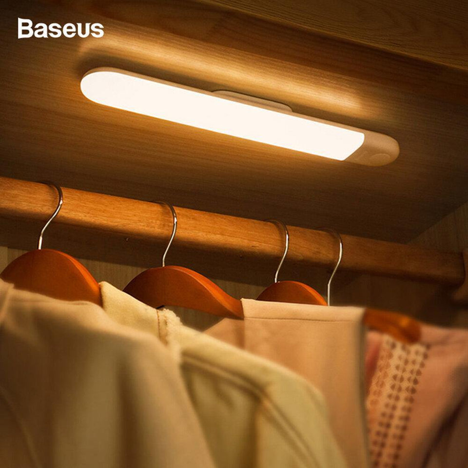 Baseus Human Body Induction Cabinet Light USB Rechargable Bedside Lamp LED Night Light