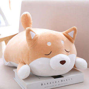 Precioso y lindo perro Shiba Inu, juguetes de peluche suaves rellenos