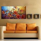 120x60cm Abstract Flower Canvas Print Art Oil Paintings Home Wall Decor Unframed
