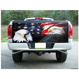 167x63.5cm T40 Eagle America Flag Tailgate Wrap Vinyl Graphic Car Decal Truck Rear Wrap Car Stickers
