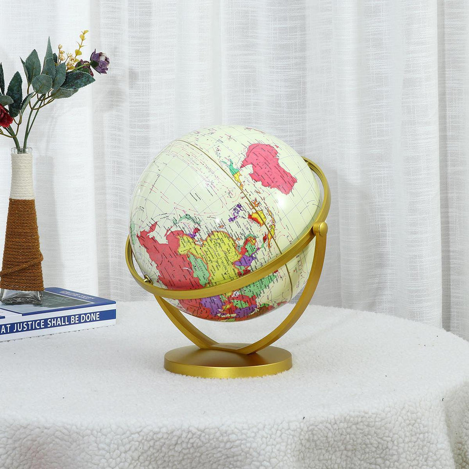 World Globe Map 360° Rotating World Globe Earth Atlas Map Geography Education Toy