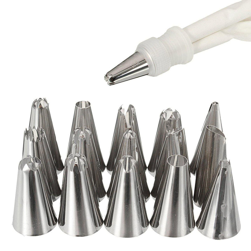 16 Pcs Set Russian Piping Tips Multi-shape Icing Npzzles Cake Decoration Top Baking Accessories