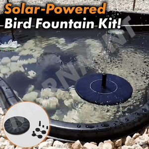【60% OFF】Solar-Powered Bird Fountain Kit - No Setup!