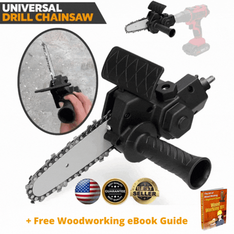 Universal Chainsaw Drill Attachment + Free eBook