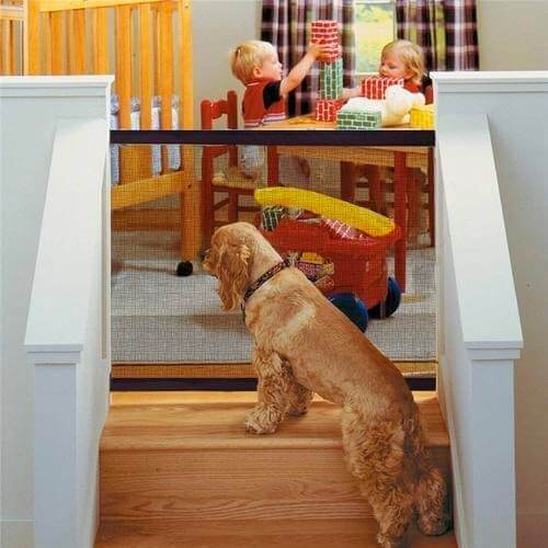 Puerta de seguridad portátil para mascotas y niños