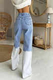 Personality Patchwork High Waist Jeans