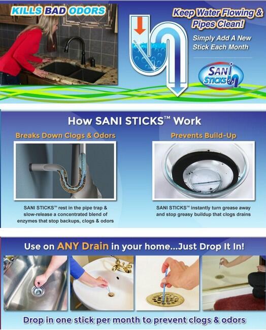12 Sani Sticks For Cleaning