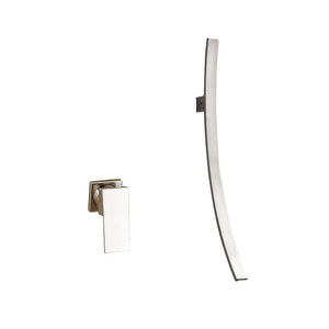 Miquel - Chrome Wall Mounted Waterfall Spout Bathroom Faucet