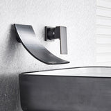 Leon - Chrome Wall Mount Waterfall Flow Single Handle Faucet