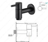 Linus - Chrome Wall Mounted Bathroom Faucet