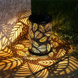 Mateo - Leaf Pattern Shadow Cast Lantern