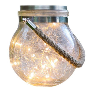 Modern Round Glass Jar Garden Hanging Lamp