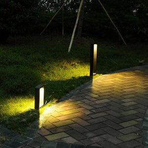 Breckyn - Modern Black Frame Garden Light