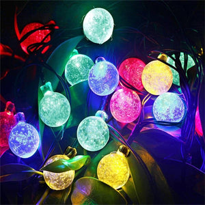 ColorSol - Solar Powered LED Globe String Lights