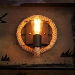 Clove - Round Rope Wrap Wall Lamp