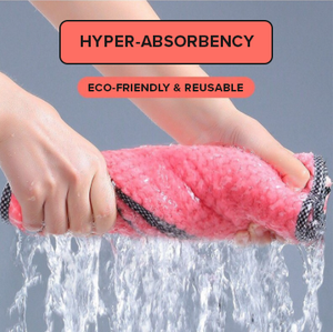 Hyper-Absorbent Eco-Friendly Reusable Towels